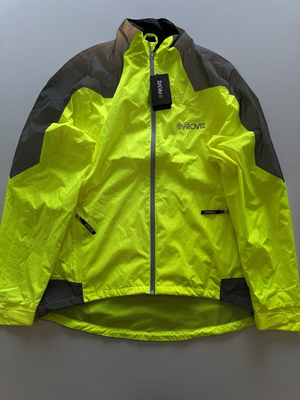 PROVIZ Men's Cycling Reflective & Waterproof Jacket -Yellow Reflective - XL